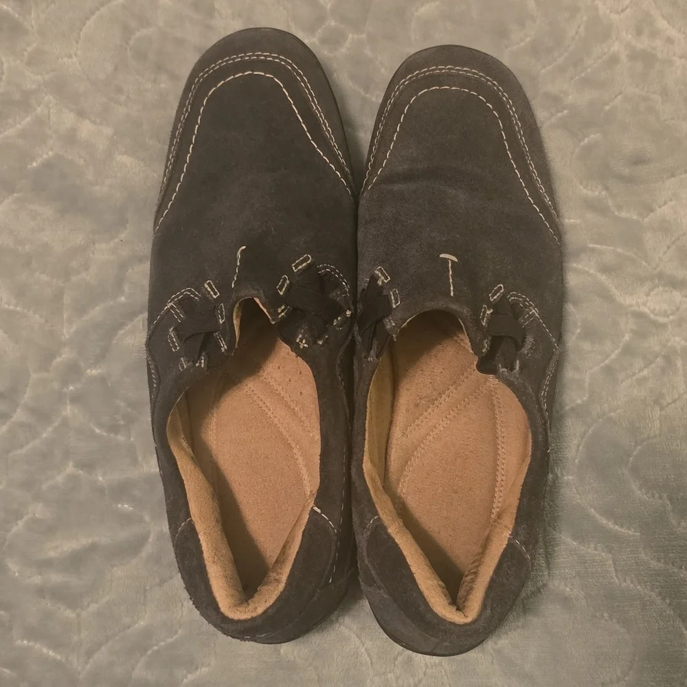 Naturalizer Women's Blue Suede Slip-on Shoes, Size 8 (#11) - Picture 3 of 10